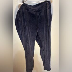 32 Degrees Navy Velour Pants